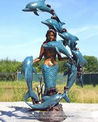 Bronze Mermaid Sculptures Mermaid