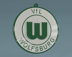 Vfl wolfsburg vector logo vector art. Vfl Wolfsburg Logo Keychain 3d Cad Model Library Grabcad
