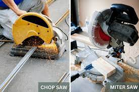 chop saw vs miter saw explained