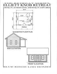 Hunting Cabin Floor Plans Front Elevation