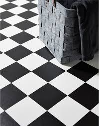 monochrome chessboard flooring
