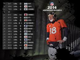 Unfinished Business 2014 Denver Broncos Wallpaper Schedule