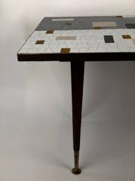 Mid Century Glass Mosaic Coffee Table