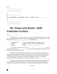 free debt collector cease and desist