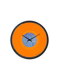 Orange Wall Clock Authentic Hendrix