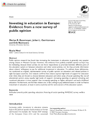 pdf investing in education in europe