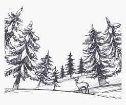 transpa forest clipart black and