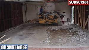 concrete garage floor demolition and