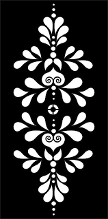 Flower Pattern Stencil Vector Free