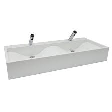 Solid Surface Modular Wash Troughs Up
