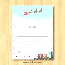 Letter Stationery Templates From Santa Template Free Paper Printable