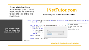 read and update text file content in vb net