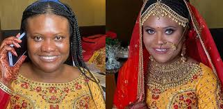 nigerian woman transforms into indian