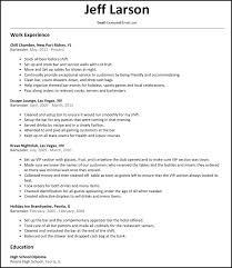 Bartender Responsibilities For Resume Keni Com Resume Format