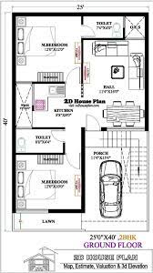 25 By 40 House Plan West Facing 2bhk