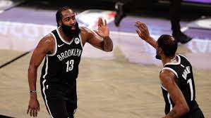 James harden reportedly completes a move from houston rockets to brooklyn nets, while lebron james and the la lakers win again. James Harden Kevin Durant Star As Brooklyn Nets Edge Milwaukee Bucks Tsn Ca