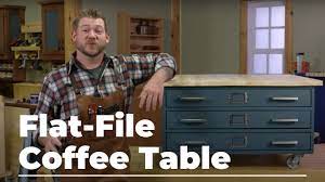 make a flat file coffee table you
