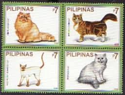 philippines philately cats