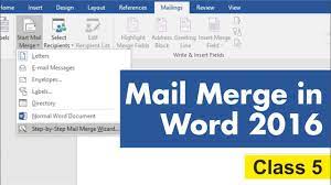 mail merge in word 2016 learn mail