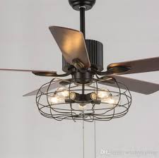 Loft Vintage Ceiling Fan Light E27