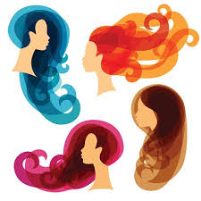 women concept silhouettes for beauty or