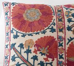 rozelle embroidered decorative pillow