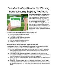 Are fees too high considering the limiting app? Quickbooks Card Reader Not Working Troubleshooting Steps By Postechie By Jeremih Issuu