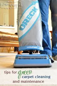 tips for green carpet cleaning and