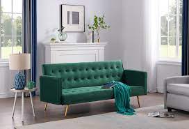 raballo flannelette sofa bed green