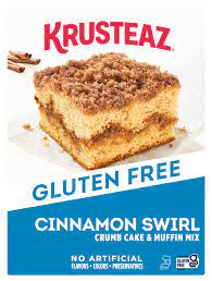 gluten free cinnamon crumb cake krusteaz