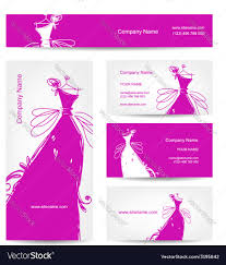 business cards with wedding dress for