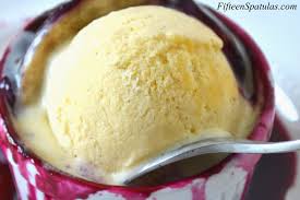homemade vanilla ice cream without an