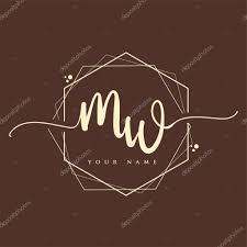 An abbreviation of a person's name, constructed by taking the initial letters of first, last, and sometimes middle name(s). Mw Initial Handwriting Logo Hand Lettering Initials Logo Branding Feminine And Luxury Logo Design 447872872 Larastock