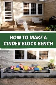 Diy Cinder Block Bench C R A F T