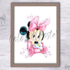 Minnie Mouse Baby Minnie Print Wall
