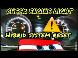 check hybrid system error toyota camry