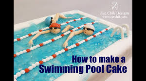 how to make a swimming pool cake you