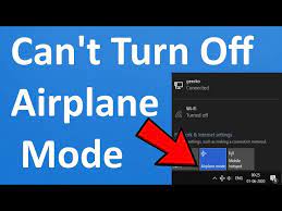 turn off airplane mode in windows 10