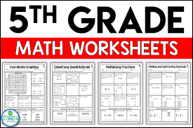 5th grade math worksheets free and