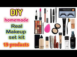 diy homemade makeup set kit how to make