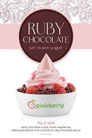 pinkberry ruby chocolate frozen yogurt