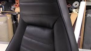 Black Leather Seat Cover