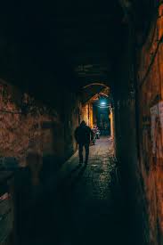 Image result for a man in the dark alleys