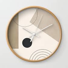 Minimal Geometric 36 Wall Clock By