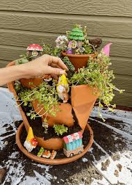 How To Make A Broken Pot Fairy Garden