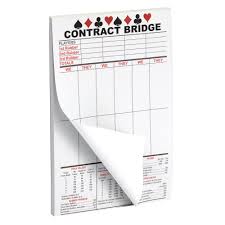 250 sheets contract bridge score pads