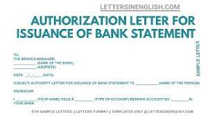 authorization letter to bank for
