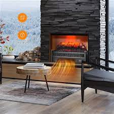 Electric Fireplace Log Set Heater
