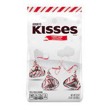 kisses holiday candy cane mint cans