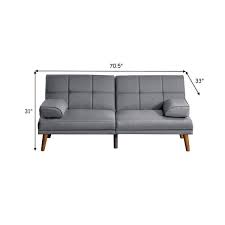 Twin Size Adjustable Futon Sofa Bed